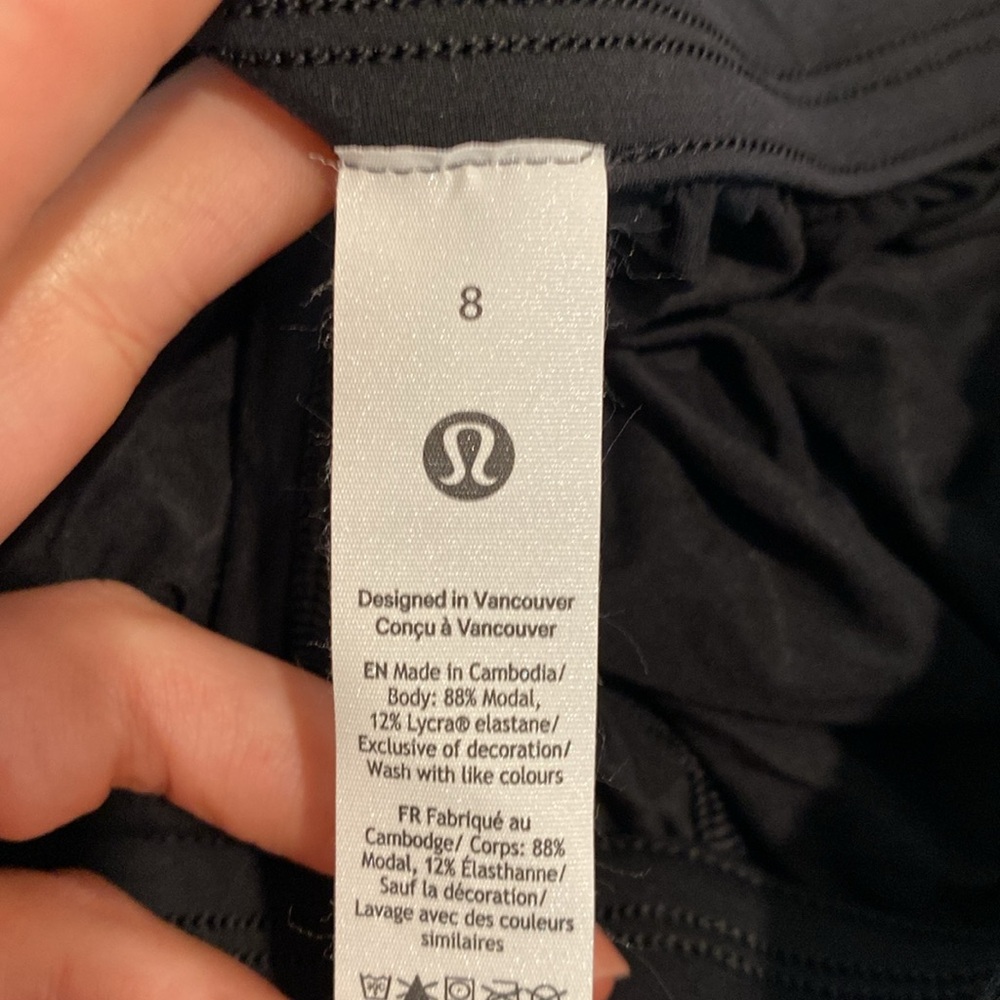 Lululemon modal high rise lounge shorts